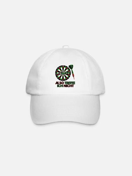 Dart Darts Dartspfeil - Baseballkappe - Weiß/Weiß