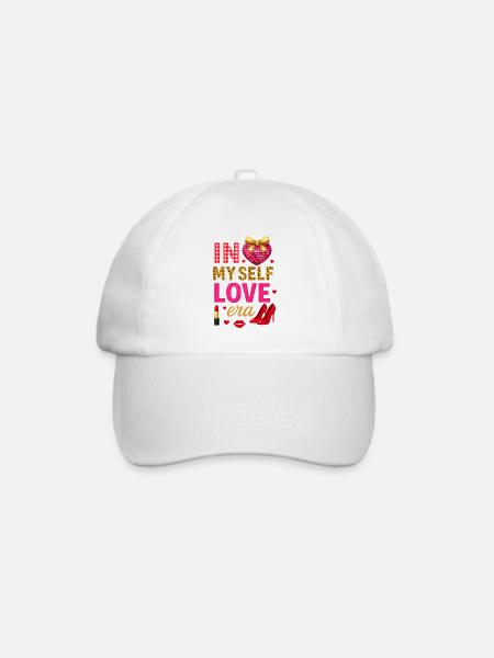 In My Self Love Era – Glamour Fashion Design - Baseballkappe - Weiß/Weiß