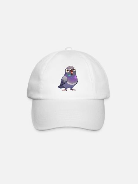 Tauben Taube - Baseballkappe - Weiß/Weiß