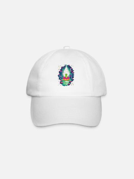 Alien Donut Höhle - Baseballkappe - Weiß/Weiß