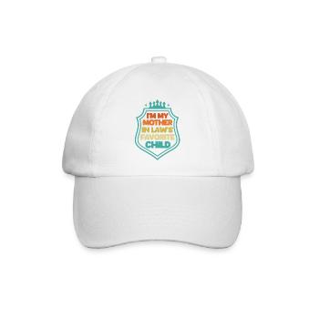 Ich bin das Lieblingskind meiner Schwiegermutter.  - Baseballkappe - Weiß/Weiß - Vorne