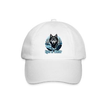 Augen des Winters - Baseballkappe - Weiß/Weiß - Vorne