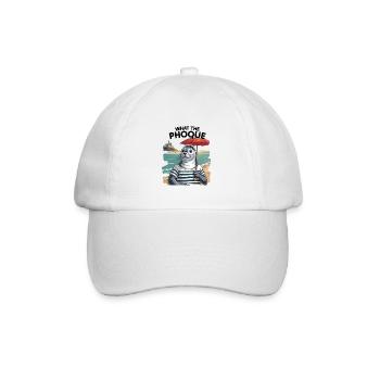 Normandy Seal Pride Humor-Geschenk - Baseballkappe - Weiß/Weiß - Vorne