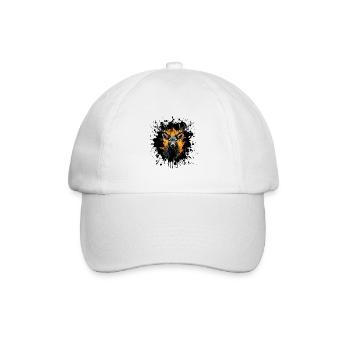  Hirschkopf Hirsch Tier - Baseballkappe - Weiß/Weiß - Vorne