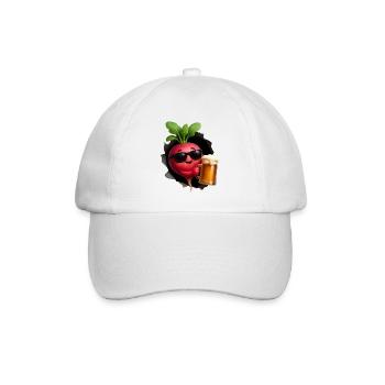 Radieschen Bier - Baseballkappe - Weiß/Weiß - Vorne
