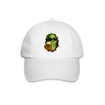 Salat Bier - Baseballkappe - Weiß/Weiß - Vorne