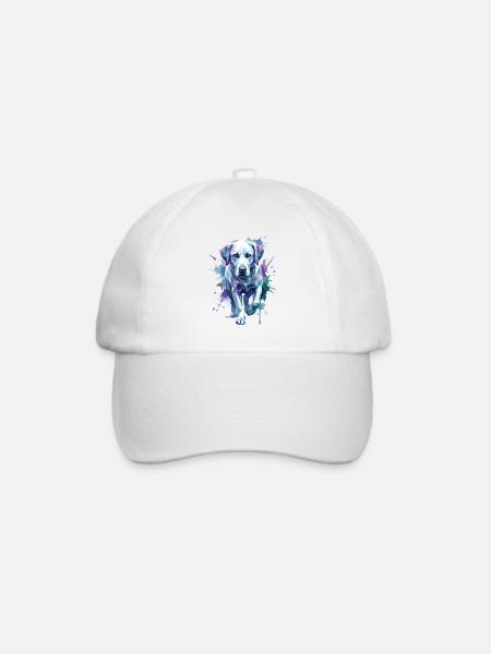 Labrador – Zeitlose Eleganz - Baseballkappe - Weiß/Weiß