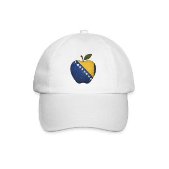 Bosnien - Baseballkappe - Weiß/Weiß - Vorne
