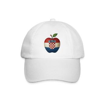 Kroatien - Baseballkappe - Weiß/Weiß - Vorne