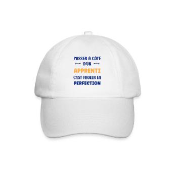 Einen Lehrling verpassen – Perfektion - Baseballkappe - Weiß/Weiß - Vorne