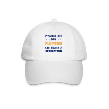 Klempner - Baseballkappe - Weiß/Weiß - Vorne
