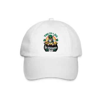 St. Patrick's Day Esel Goldtopf Regenbogen - Baseballkappe - Weiß/Weiß - Vorne