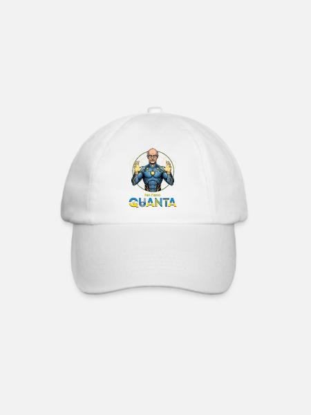 Quanta-Planck-Superheld - Baseballkappe - Weiß/Weiß