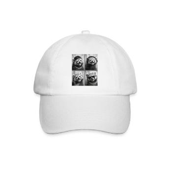 Roter Panda - Baseballkappe - Weiß/Weiß - Vorne
