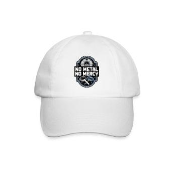 MRI Tech No Metal No Mercy Radiologist Rad Tech - Baseballkappe - Weiß/Weiß - Vorne