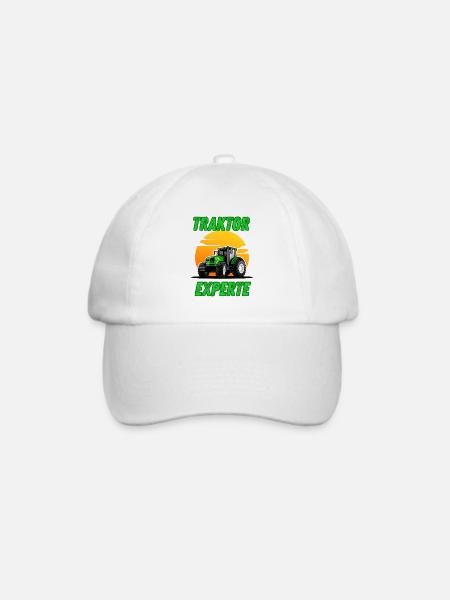 Traktor Experte - Baseballkappe - Weiß/Weiß