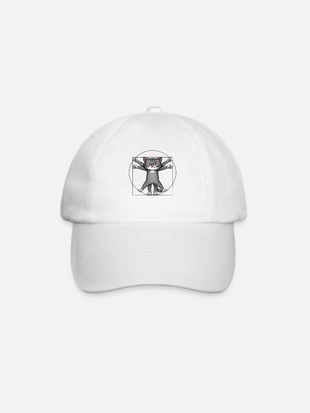 Mehrarmiger Grummelkatze - Baseballkappe - Weiß/Weiß