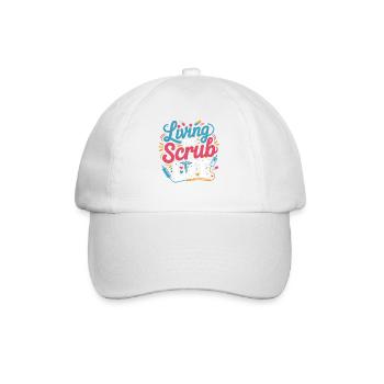Living the Scrub Life - Baseballkappe - Weiß/Weiß - Vorne