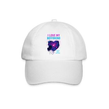 Valentinstag Boyfriend Liebe - Baseballkappe - Weiß/Weiß - Vorne
