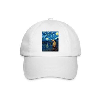 Otter Van Gogh - Baseballkappe - Weiß/Weiß - Vorne