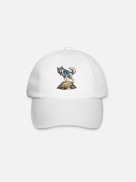 Wölfe - Baseballkappe - Weiß/Weiß