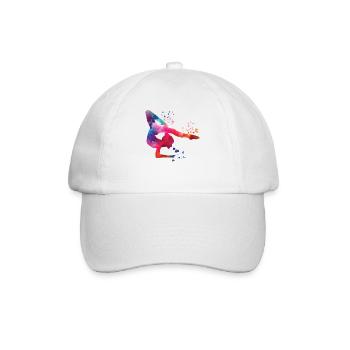 Gymnastin Mit Keulen Rhythmische Sportgymnastik - Baseballkappe - Weiß/Weiß - Vorne