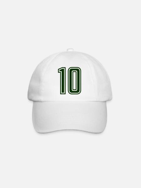 10 - Baseballkappe - Weiß/Weiß