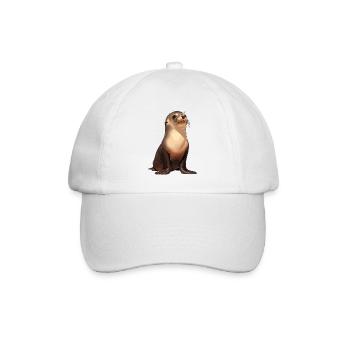 Seelöwen Seelöwe - Baseballkappe - Weiß/Weiß - Vorne