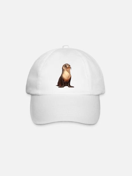 Seelöwen Seelöwe - Baseballkappe - Weiß/Weiß