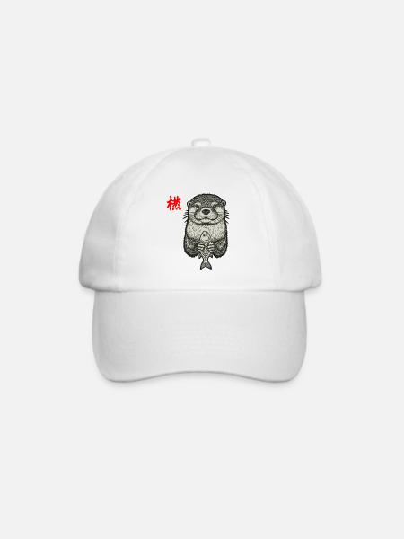 Otter Asiatisch - Baseballkappe - Weiß/Weiß