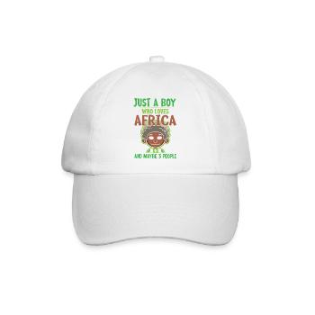 Safari Afrika serengeti wildlife savanne junge - Baseballkappe - Weiß/Weiß - Vorne