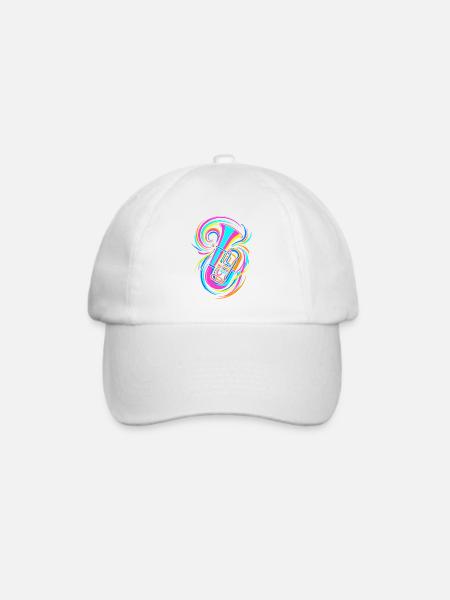 Tuba - Baseballkappe - Weiß/Weiß