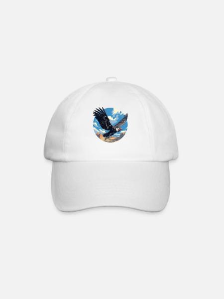 Geier - Baseballkappe - Weiß/Weiß