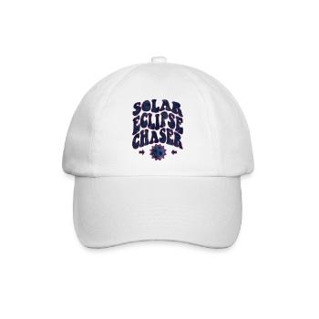 Solar eclipse chaser - Baseballkappe - Weiß/Weiß - Vorne