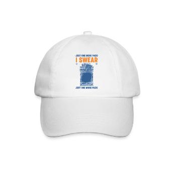 Nur noch ein Pack, ich schwöre, Sammelkarten-Booster - Baseballkappe - Weiß/Weiß - Vorne