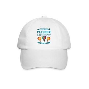 Heißluftballon - Baseballkappe - Weiß/Weiß - Vorne