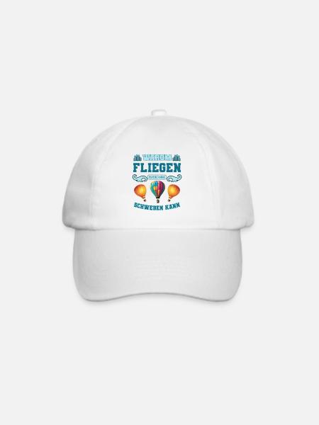 Heißluftballon - Baseballkappe - Weiß/Weiß