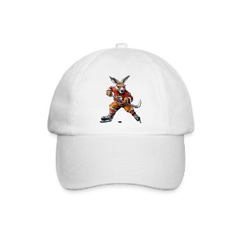 Kängurus Eishockey - Baseballkappe - Weiß/Weiß - Vorne