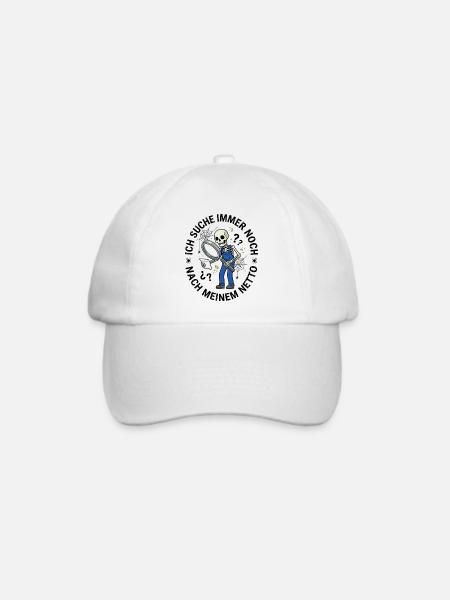 Ich_Suche_Immer_Noch_Nach_Meinem_Netto - Baseballkappe - Weiß/Weiß