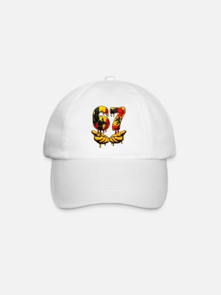 67 Fußball-Meme, 67 T-Shirt, Fußball 67 Fußball - Baseballkappe - Weiß/Weiß
