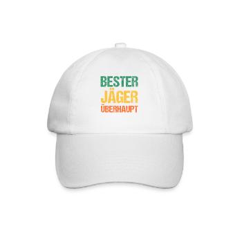 Jagd Jagen Waidmann Jäger - Baseballkappe - Weiß/Weiß - Vorne