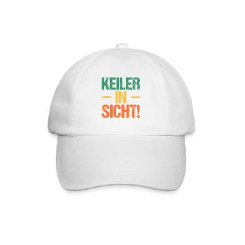 Jagd Jagen Waidmann Jäger - Baseballkappe - Weiß/Weiß - Vorne