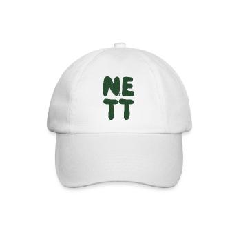 Nett hier - Baseballkappe - Weiß/Weiß - Vorne
