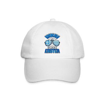 Orthodoxes Ostern Bruh Es ist griechisches Ostern - Baseballkappe - Weiß/Weiß - Vorne