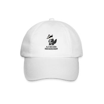 Alle hier haben einen Dachsschaden Lustiger Dachs - Baseballkappe - Weiß/Weiß - Vorne