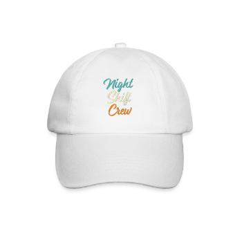 Nachtschicht - Baseballkappe - Weiß/Weiß - Vorne