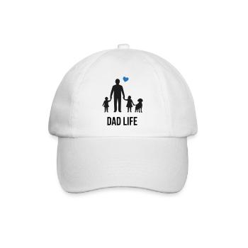  Stolzes Dad Life Familienvater - Baseballkappe - Weiß/Weiß - Vorne