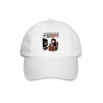Horrorfilm-Fan Professor Angst - Baseballkappe - Weiß/Weiß - Vorne