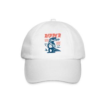 Ripper Surfer Croc Cocoa Beach Florida - Baseballkappe - Weiß/Weiß - Vorne