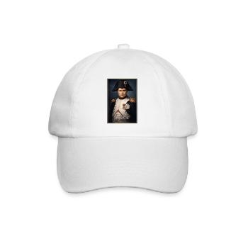 Napoleon Portrait Militäruniform - Baseballkappe - Weiß/Weiß - Vorne